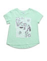 U.S. Polo Assn. Kids Girls Brand Printed Relaxed Fit T-Shirt