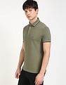 Tommy Hilfiger Solid Slim-Fit Cotton Polo T-Shirt