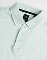 Arrow Patterned Knit Regular Fit Polo Shirt