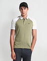 Arrow Sports Colour Block Cotton Polo Shirt