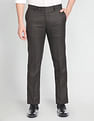 Arrow Hudson Regular Fit Twill Formal Trousers
