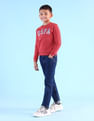 U.S. Polo Assn. Kids Boys Brand Printed Regular Fit Sweatshirt