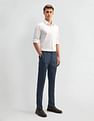 Arrow Newyork Textured Slim Fit Trousers