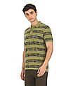 U.S. Polo Assn. Denim Co. Ribbed Collar Printed Polo Shirt