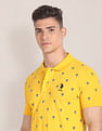 U.S. Polo Assn. Graphic Print Slim Polo Shirt