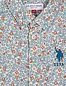 U.S. Polo Assn. Kids Boys Spread Collar Floral Print Shirt