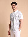 U.S. Polo Assn. Floral Printed Slim Fit Polo Shirt
