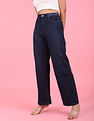 Flying Machine Women High Rise Stone Wash Straight Fit Jeans
