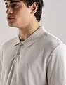 Calvin Klein Jeans Solid Regular-Fit Cotton Polo T-Shirt