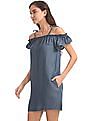 Aeropostale Cold Shoulder Chambray Dress