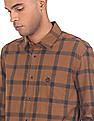 U.S. Polo Assn. Denim Co. Rounded Cuff Check Casual Shirt