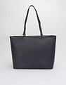 Tommy Hilfiger Striped Navy Pu Tote Bag