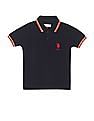 U.S. Polo Assn. Kids Boys Brand Tape Pique Polo Shirt