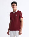 USPA Active Solid Slim Fit Polo Shirt