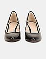 Cole Haan Women Black Hellen Grand Point Toe Leather Pumps