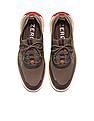 Cole Haan Men Brown Knit 4.Zerogrand Stitchlite Sneakers