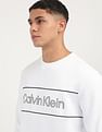 Calvin Klein Brand Print Crew Neck Sweatshirt