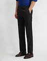 Arrow Regular Fit Textured Trousers