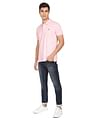 AD by Arvind Modern Floral Print Polo Shirt
