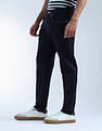 Flying Machine Slash Slim Tapered Fit Mid Rise Jeans