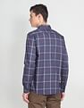 Arrow Sports Twill Grid Tattersall Check Shirt
