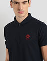 U.S. Polo Assn. Polyester Zipper Sport Polo Shirt