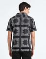 Flying Machine Motif Print Cotton Modal Shirt
