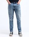 Flying Machine Slash Slim Tapered Fit Jeans