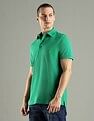 Tommy Hilfiger Solid Regular Fit Cotton Polo T-Shirt