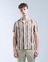 Flying Machine Vertical Striped Color Of Home Shirt