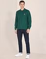 U.S. Polo Assn. Long Sleeve Solid Pique Polo Shirt