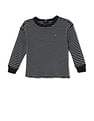 Tommy Hilfiger Kids Horizontal Stripe Waffle Cotton T-Shirt