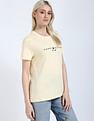 Tommy Hilfiger Yellow Women's T-shirt for Bright Style