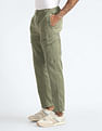 Flying Machine Mid Rise Solid Trousers