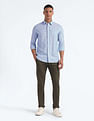 Flying Machine Tencel Hemp Cotton Stripe Shirt