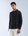 Flying Machine Regular Fit Plaid Checked Digitopia Shirt