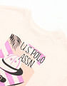 U.S. Polo Assn. Kids Girls Resort Graphic Cotton T-Shirt