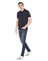 AD by Arvind Modern Jersey Slub Polo Shirt