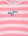 U.S. Polo Assn. Kids Girls Sleeveless Striped T-Shirt