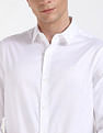 Calvin Klein Jeans Solid Slim-Fit Oxford Woven Shirt