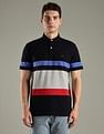 Tommy Hilfiger Striped Regular-Fit Cotton Polo T-Shirt