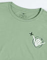 Flying Machine Graphic Print Glow In The Dark T-Shirt