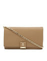 Tommy Hilfiger Solid Khaki Pu Sling Bag