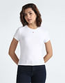 Tommy Hilfiger Sustainable Rib Knit Solid T-Shirt