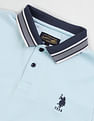 U.S. Polo Assn. Denim Co. Striped Collar Muscle Fit Polo Shirt