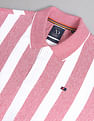 AD by Arvind Vertical Stripe Moistex Finish Polo Shirt