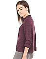 Aeropostale High Neck Heathered Top