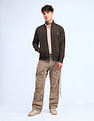 Flying Machine Regular Fit Solid Sweatshirt