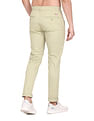 Flying Machine Mid Rise Twill Solid Trousers