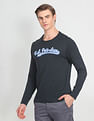 U.S. Polo Assn. Denim Co. Crew Neck Long Sleeve Brand Print T-Shirt